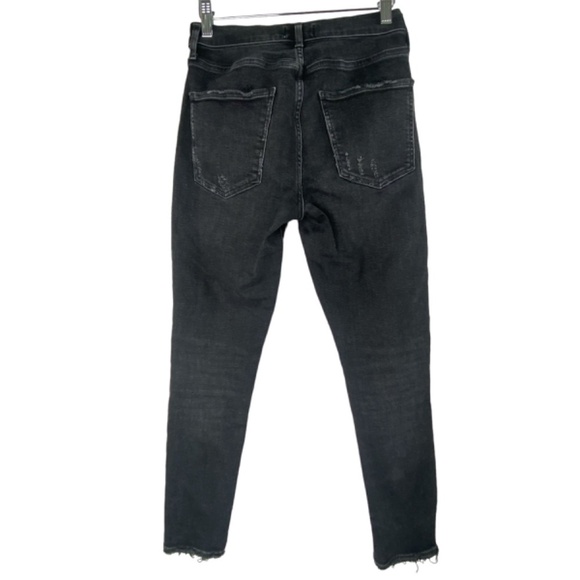 AGOLDE - Sophie High-Rise Distressed Skinny Crop Jeans in Temple Wash Size 28 - Picture 3 of 12